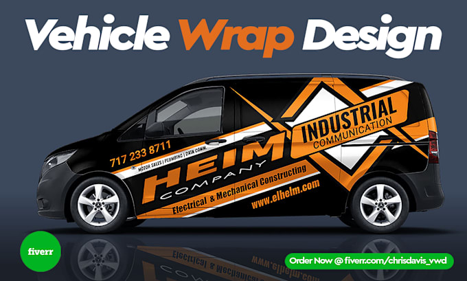 Gig Preview - Do unique car wrap design, van wrap design, vehicle wrap design