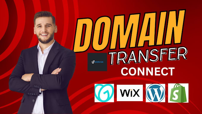 Gig Preview - Connect domain transfer domain redirect domain shopify godaddy hostinger wix