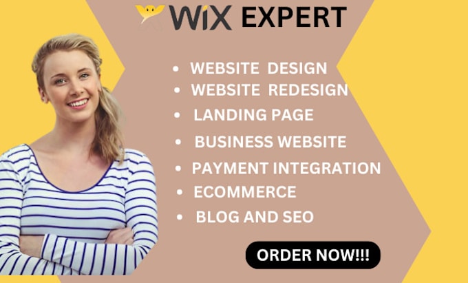 Gig Preview - Design wix website, redesign wix website, ecommerce website