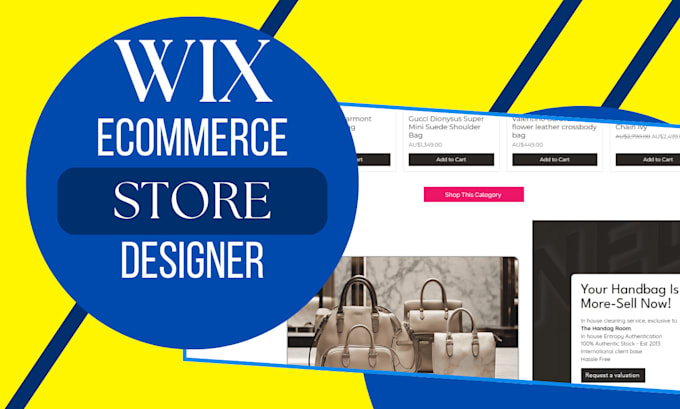 Gig Preview - Redesign your wix ecommerce store, with the latest professional website design