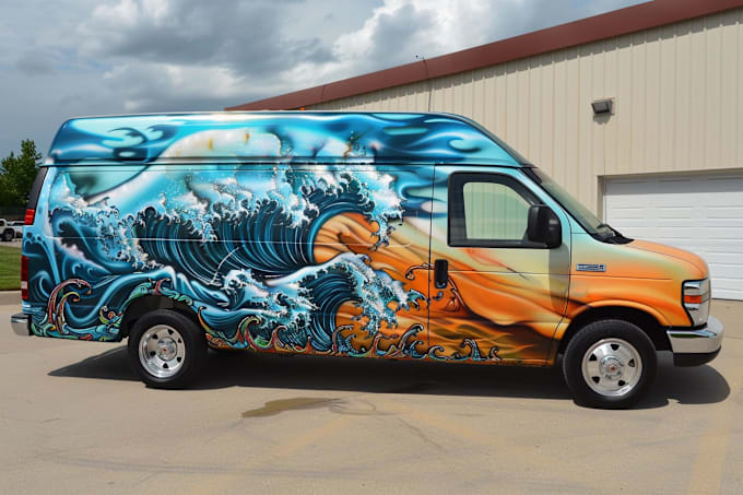 Gig Preview - Design a vehicle wrap, car wrap, food truck wrap and trailer