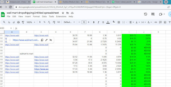 Gig Preview - Hunt data for dropshipping at wallmart and amazon