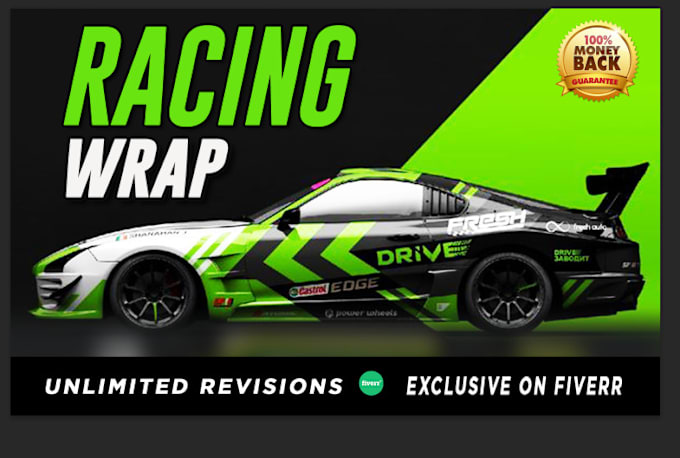 Gig Preview - Create racing car wrap design