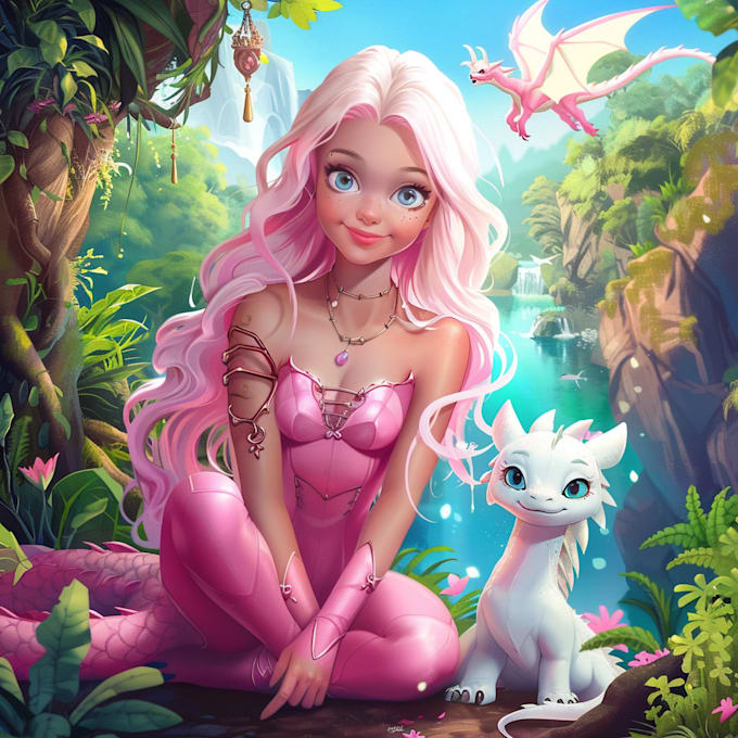 Bestseller - desing a unique disney style cartoon portrait