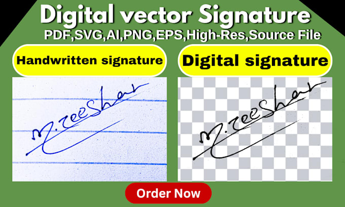 Bestseller - make digital vector signature from handwritten signature