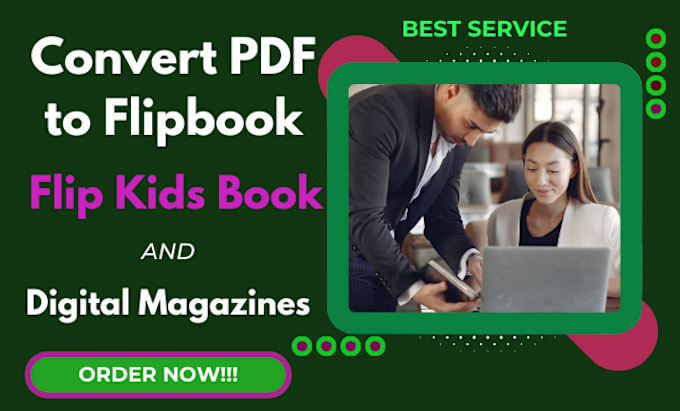 Gig Preview - Convert pdf to flipbook, flip kids book, and digital magazines