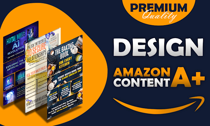 Gig Preview - Design outstanding banners for amazon a plus content for your book cover