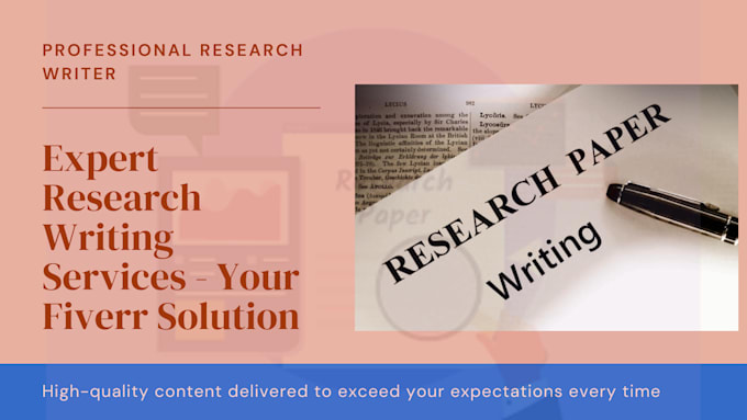 Bestseller - write a professional research for your books and reports