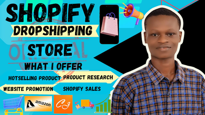 Gig Preview - Create automated shopify dropshipping store,shopify website design