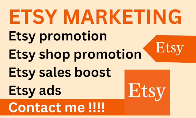 Gig Preview - Promote your etsy shop boost etsy sales etsy marketing etsy sales increase