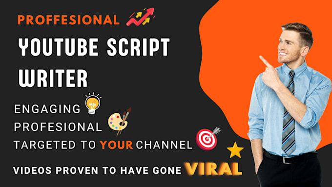 Gig Preview - Write professional scripts for your youtube channel