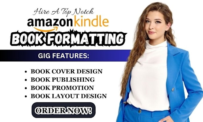 Gig Preview - Do amazon kdp book publishing, book formatting,  paperback formatting for amazon