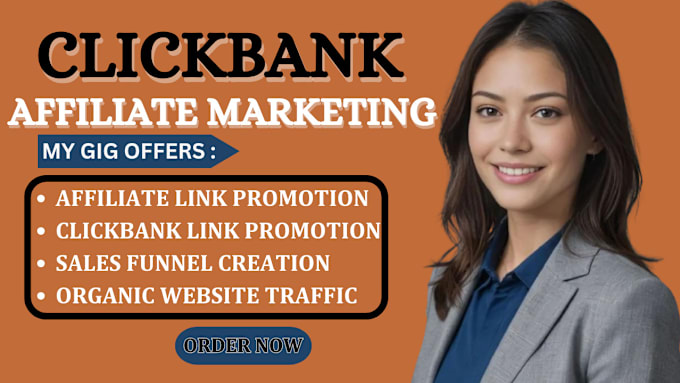 Gig Preview - Clickbank link promotion affiliate link marketing sales funnel link promotion