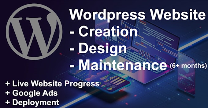 Gig Preview - Create and design your wordpress website