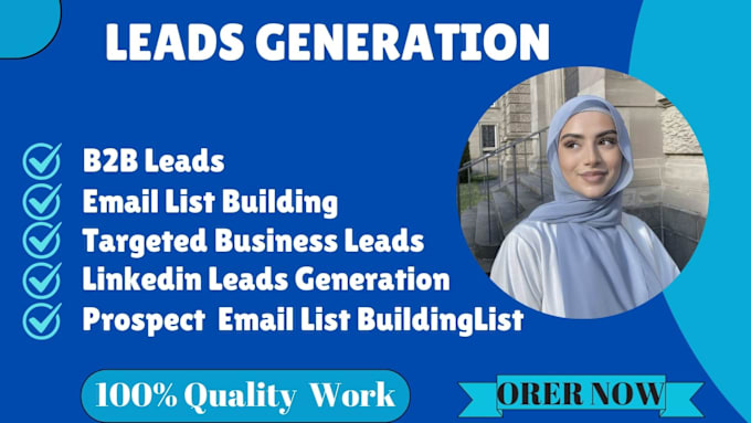 Gig Preview - B2b lead generation, telemarketing and appointment setting, email list building