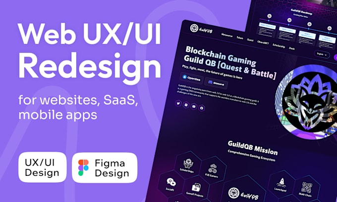 Gig Preview - Do website redesign in figma including UX UI improvement design