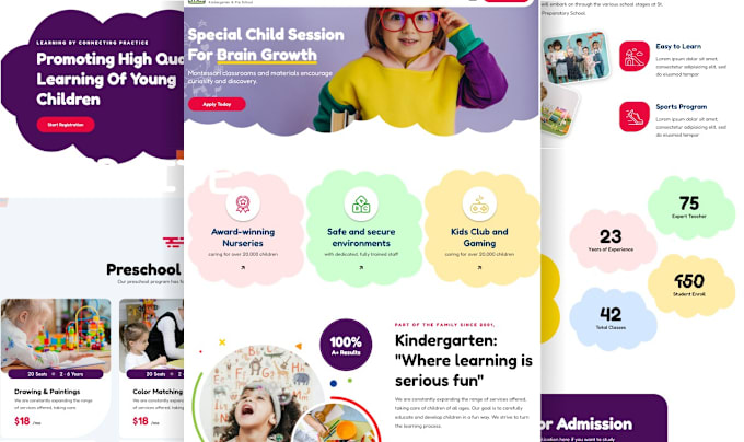 Bestseller - create kindergarten, preschool childcare, daycare website