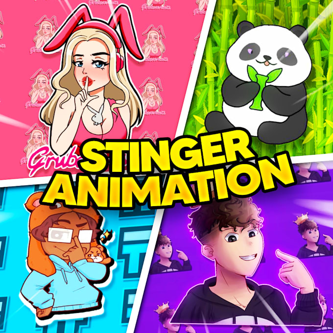 Gig Preview - Make quality stinger animation for your streams and videos