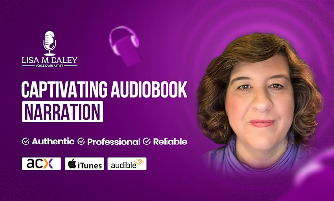 Gig Preview - Produce a captivating audiobook narration of your nonfiction book