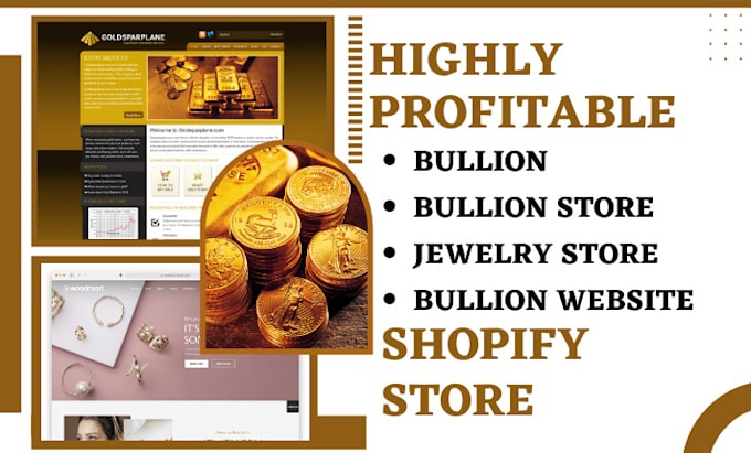 Bestseller - design bullion shopify store bullion store jewelry website bullion dropshipping