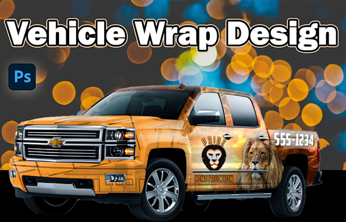 Gig Preview - Make awesome car wrap design, creative, vehicle wrap, truck wrap, for you