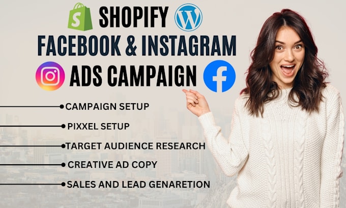 Gig Preview - Do shopify facebook and instagram ads campaign