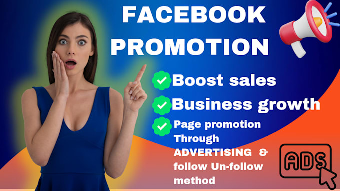 Gig Preview - Do organic facebook page promotion through facebok advertising