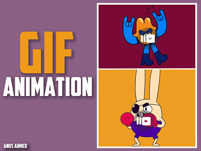 Gig Preview - Create an animated GIF for your illustration and icons