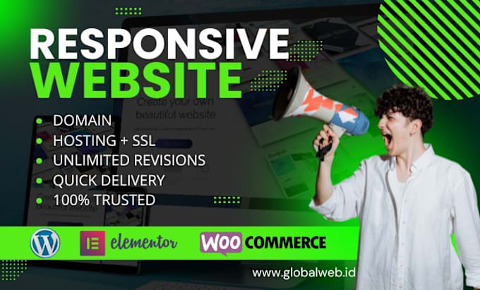 Gig Preview - Make responsive wordpress website design