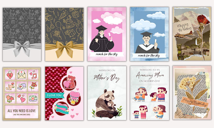 Bestseller - send to you one of this greeting cards