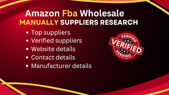 Gig Preview - Provide a list of fba wholesale suppliers and distributor