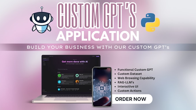 Gig Preview - Develop custom chatbot for your business