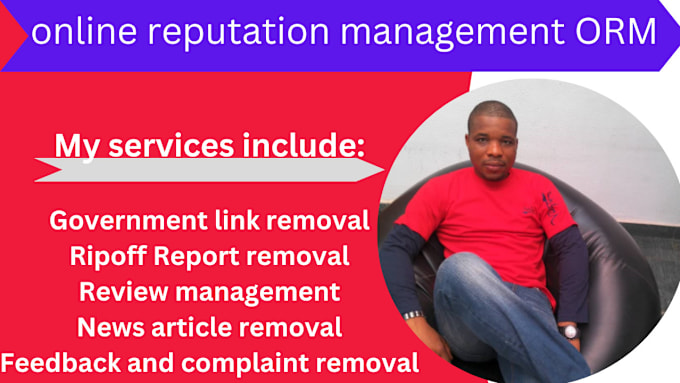 Gig Preview - Do online reputation management, ORM, services to suppress negative links