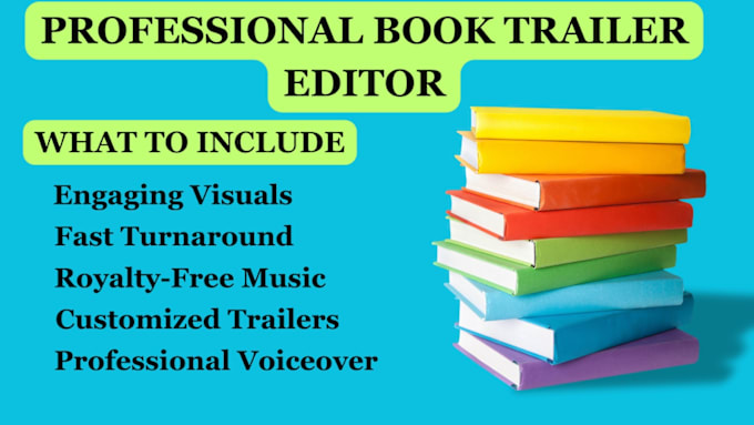 Gig Preview - Create an engaging book trailer and provide professional audiobook voiceovers