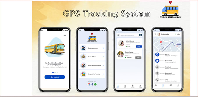 Gig Preview - Build school bus tracking app, office bus tracking app, gps