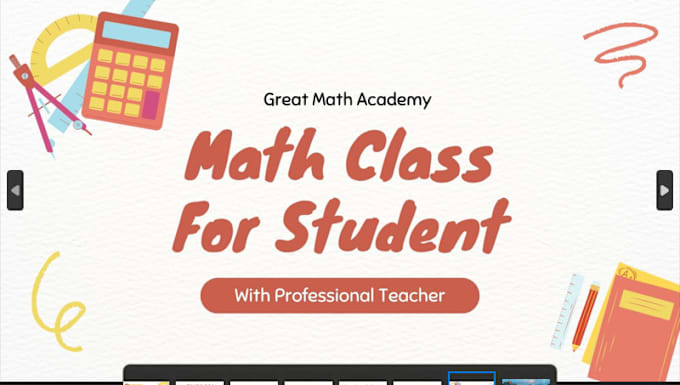 Gig Preview - Be online math tutor and mentor for your kids for all levels