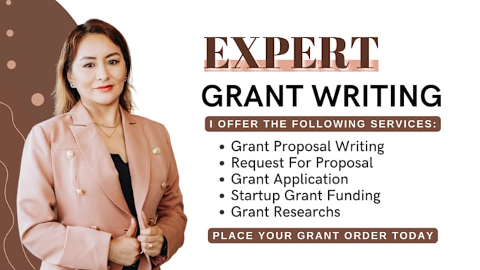 Gig Preview - Write grant proposals,do application and also research for you