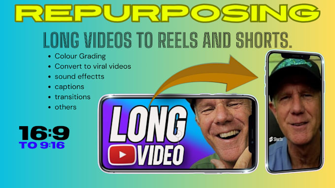 Gig Preview - Convert long videos into viral shorts