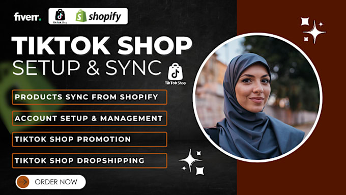 Gig Preview - Sync shopify with tiktok shop, facebook shop and instagram shop, product listing