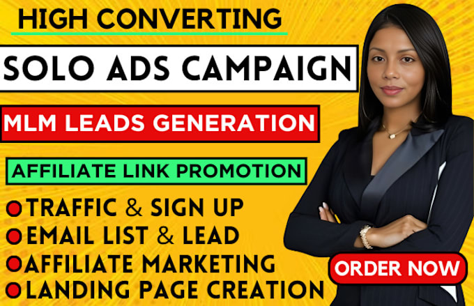 Gig Preview - Do solo ads campaign ,affiliate marketing mlm livegood promotion to gain sign up