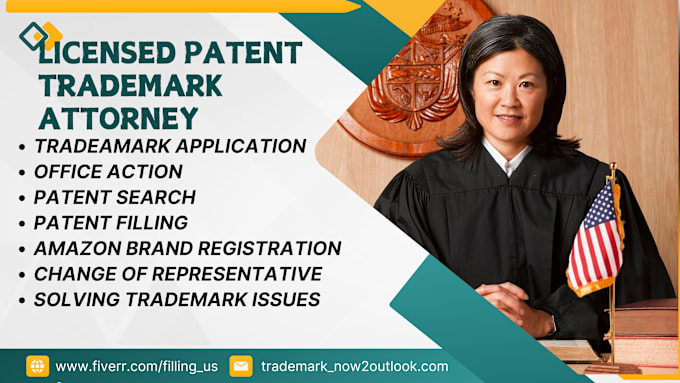 Bestseller - search or file trademark, patent and copyright in USA, uk as licensed attorney