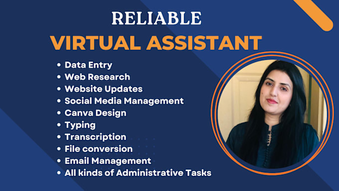 Gig Preview - Be your personal reliable virtual assistant