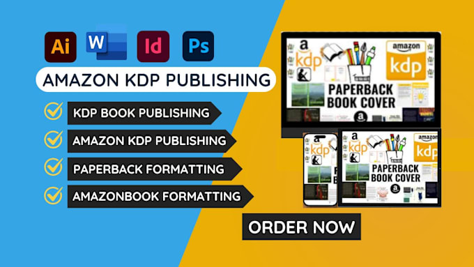 Gig Preview - Format, design amazon kdp book publishing ebook lead magnet journal design kdp