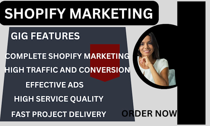 Gig Preview - Do shopify sales, shopify store marketing, sales funnel, or shopify promotion