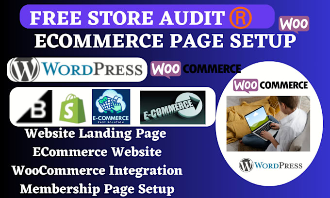 Gig Preview - Webshop design woocommerce magento bigcommerce wix shopify cafe24 ecommerc store