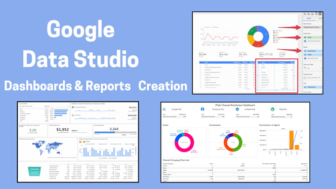 Gig Preview - Build professional google data studio dashboards with data analysis and reports