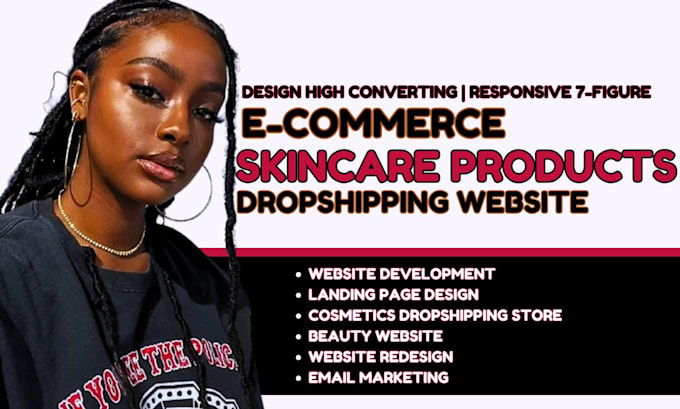 Gig Preview - Wordpress skincare website dropshipping skincare store skincare website redesign