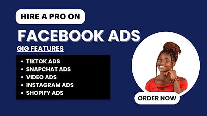 Gig Preview - Run facebook ads campaign, snapchat ads, instagram ads, tiktok ads, linkedin ads