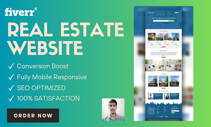 Gig Preview - Build a real estate landing page or website