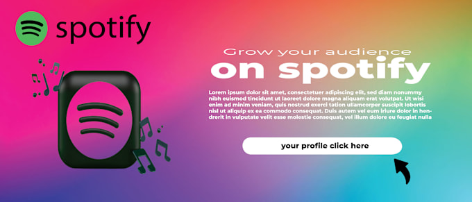 Gig Preview - Create a professional spotify banner linkedin banner